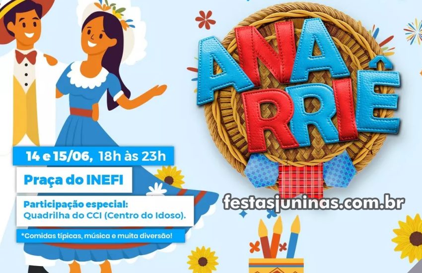 Festa Junina em Búzios : Anarrie Búzios na Praça da Tia Uia - Festas Juninas