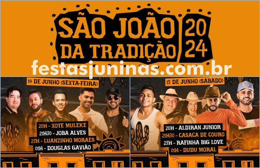 Programação São João da Tradição de São Cristóvão em Sergipe - Festas Juninas