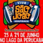 São João de Arapiraca 2025 em Alagoas : festa junina terá programação de shows no Lago da Perucaba